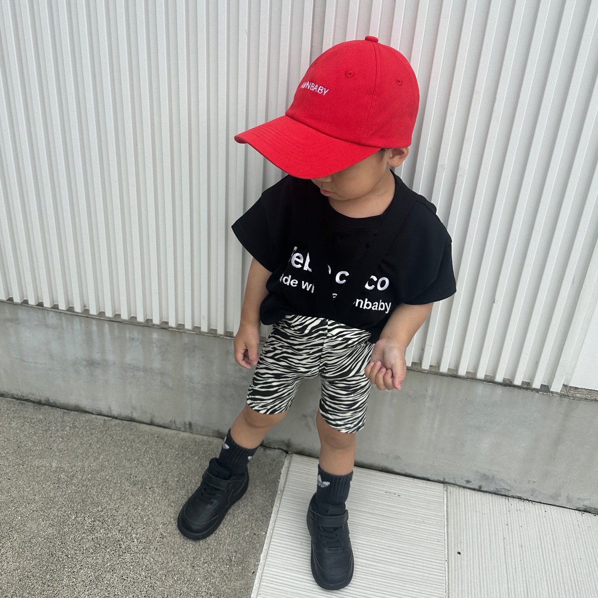 即納〉𝐎𝐫𝐢𝐠𝐢𝐧𝐚𝐥 バイカーパンツ&ベビー【ゼブラ】 | anon baby