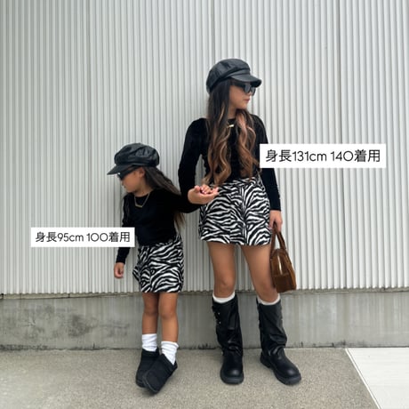 〈即納〉𝐎𝐫𝐢𝐠𝐢𝐧𝐚𝐥 ゼブラミニスカート&ベビーパンツ