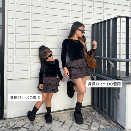 〈即納〉𝐎𝐫𝐢𝐠𝐢𝐧𝐚𝐥 レオパードフリルスカート