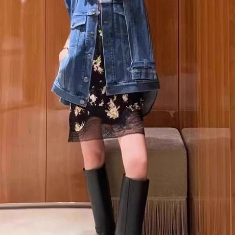 ◆予約◆サイドバックルロングブーツ