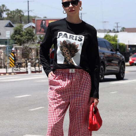 ◆予約◆ PARIS NAIL LEOPARD LONG SLEEVE TEE