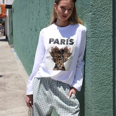 ◆予約◆ PARIS NAIL LEOPARD LONG SLEEVE TEE