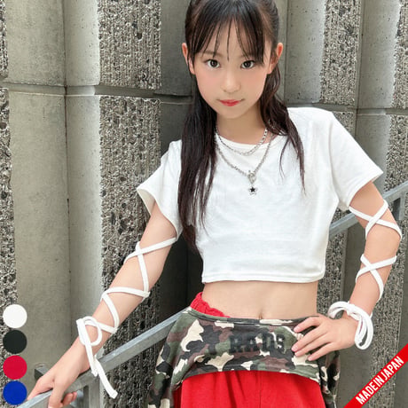 b5293　袖クロスリボンT