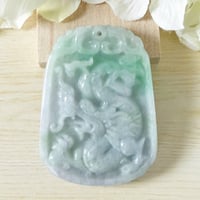 【熊本県震災復興支援ご寄付対象】龍神様の手彫り翡翠