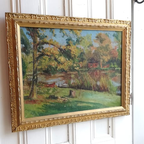 英国風景の油絵