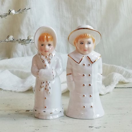 ROYAL WORCESTER　ロイヤル・ウースター　キャンドルスナッファー　Boy＆Girl