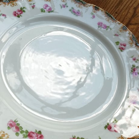 LIMOGES　JBT＆CIE　リモージュ　薔薇柄　デイナープレート