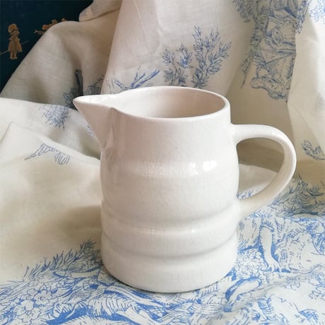 H.A.Wain and son Ltd / Melba Ware　バンデッド　ホワイト　ジャグ