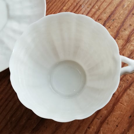 Belleek　ベリーク　TRIDACNA　トリダクナ　セカンドブラックマーク　カップ＆ソーサー