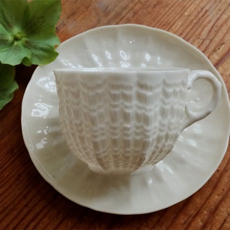 Belleek　ベリーク　TRIDACNA　トリダクナ　セカンドブラックマーク　カップ＆ソーサー