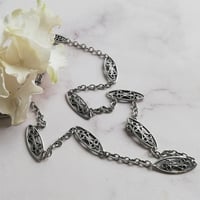 フレンチ　シルバー　フィリグリー　ネックレス