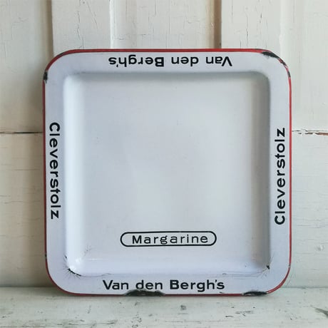 琺瑯製　Van den Bergh's　ショップ用　マーガリン　トレイ