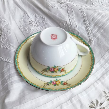 オールドノリタケ　NORITAKE　 ハンドペイント　カップ＆ソーサー