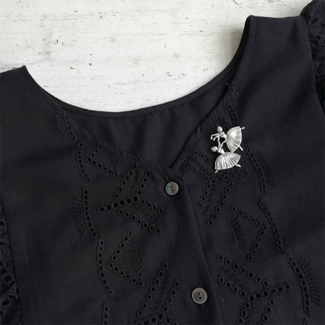 舞うふたりのバレリーナ　シルバー　ブローチ　1948年