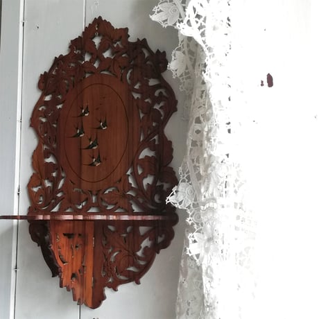ソレントウェア　ツバメ柄　折りたたみ式　壁掛け　シェルフ