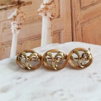 ORIA　ヤドリギのブローチ　宿り木　フランスアンティーク