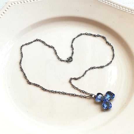 ブルーグラス　クローバー シルバーチェーン　ペンダント