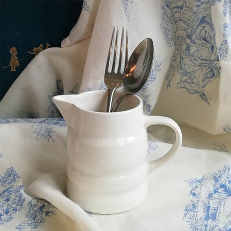 H.A.Wain and son Ltd / Melba Ware　バンデッド　ホワイト　ジャグ