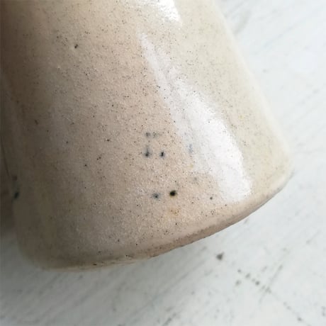 ツートンカラー　クリーム　ポット