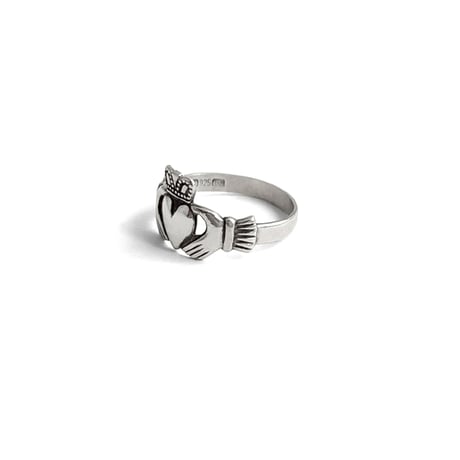 スターリングシルバー　Claddagh　クラダ 　リング　アイルランドヴィンテージ