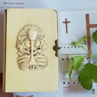 アイボリー　ミサ典書　聖書　薔薇と聖杯と麦の穂　1866年