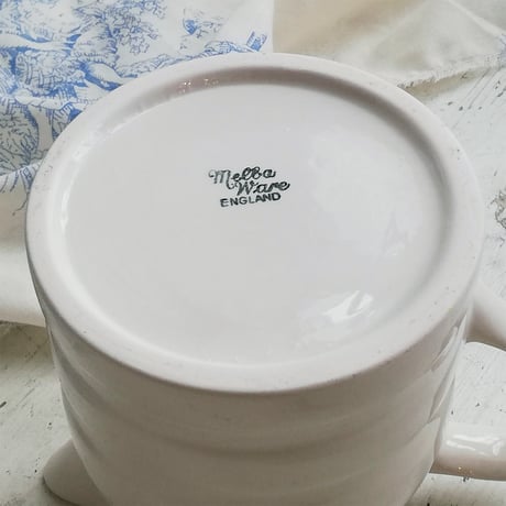 H.A.Wain and son Ltd / Melba Ware　バンデッド　ホワイト　ジャグ