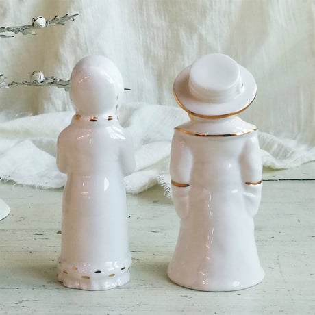 ROYAL WORCESTER　ロイヤル・ウースター　キャンドルスナッファー　Boy＆Girl