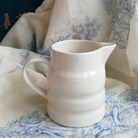 H.A.Wain and son Ltd / Melba Ware　バンデッド　ホワイト　ジャグ