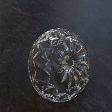 プレスドガラス　リングホルダー　アクセサリートレイ