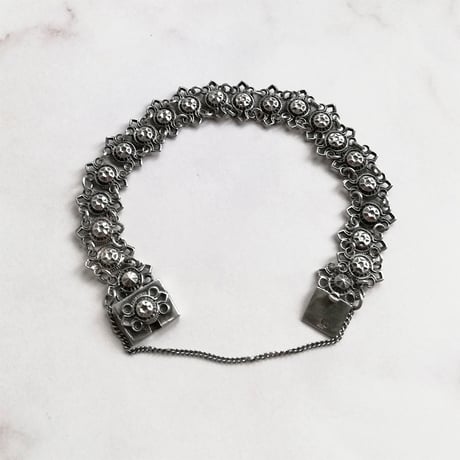 フレンチ　シルバー　ブレスレット　フランスアンティーク