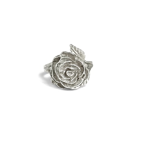 スターリングシルバー　Rose　薔薇　リング　1978年