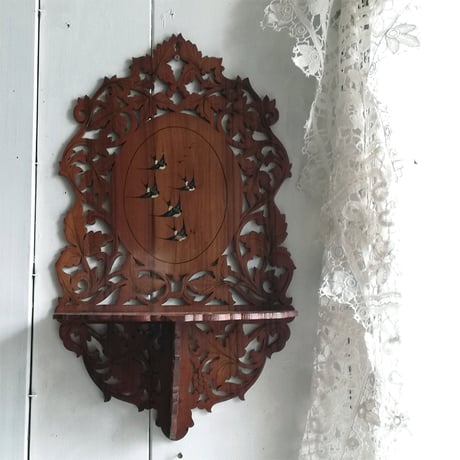 ソレントウェア　ツバメ柄　折りたたみ式　壁掛け　シェルフ