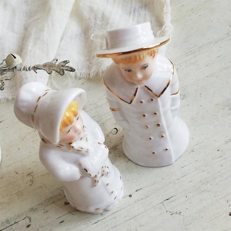 ROYAL WORCESTER　ロイヤル・ウースター　キャンドルスナッファー　Boy＆Girl