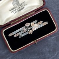 ヴィクトリアン　シルバー　ブローチ　1893年
