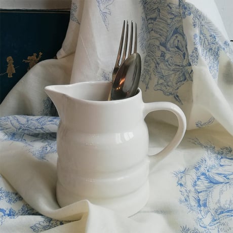 H.A.Wain and son Ltd / Melba Ware　バンデッド　ホワイト　ジャグ