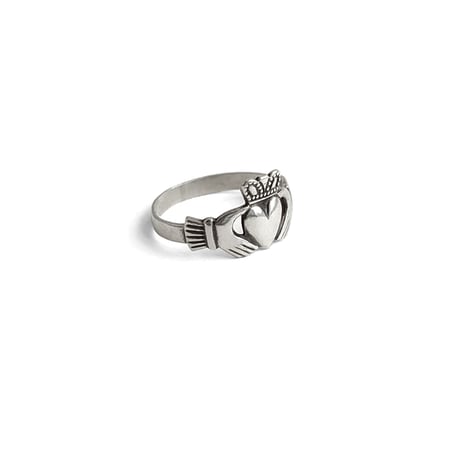 スターリングシルバー　Claddagh　クラダ 　リング　アイルランドヴィンテージ