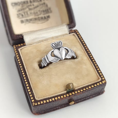 スターリングシルバー　Claddagh　クラダ 　リング　アイルランドヴィンテージ
