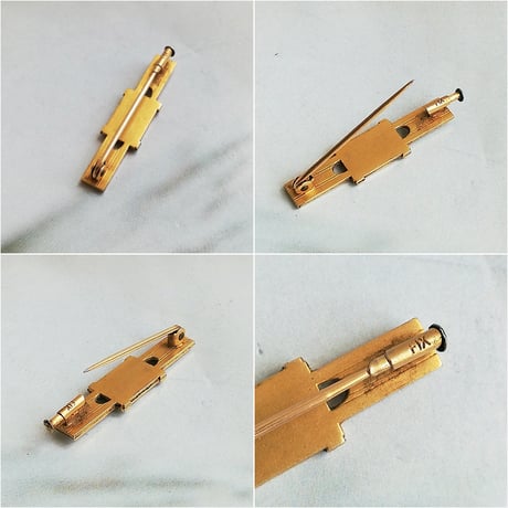 FIX　18Kゴールドプレート　チェラブのブローチ