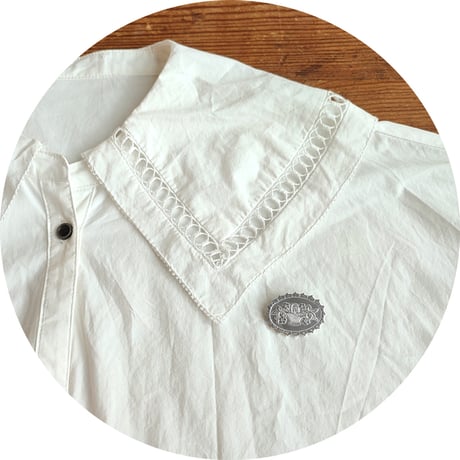 W.C.M工房　勿忘草　バスケット　ブローチ　1892年　スターリングシルバー