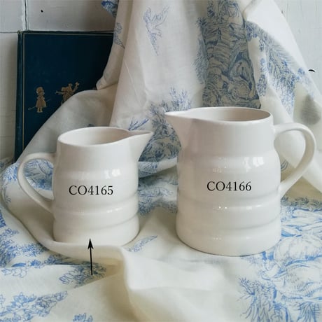 H.A.Wain and son Ltd / Melba Ware　バンデッド　ホワイト　ジャグ