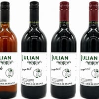 ルイ・ジュリアン / ロゼ NV25  + ルージュ10.5％ NV25 + ルージュ12.5％ NV24＆25 4本セット！
