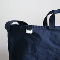 "SIDE POCKET" TOTE　MIDNIGHT BLUE　NO.25