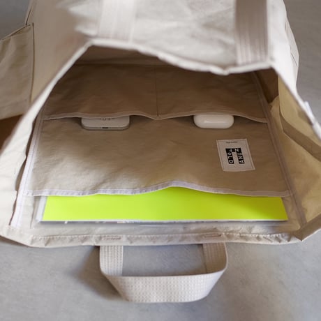 "SIDE POCKET" TOTE　SAND　NO.1