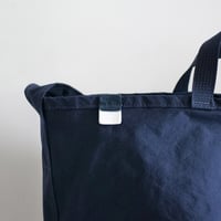 "SIDE POCKET" TOTE　MIDNIGHT BLUE　NO.28