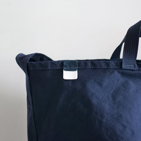 "SIDE POCKET" TOTE　MIDNIGHT BLUE　NO.28