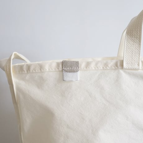 "SIDE POCKET" TOTE　WHITE　NO.61