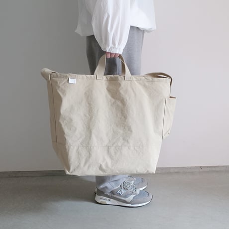 "SIDE POCKET" TOTE　SAND　NO.1
