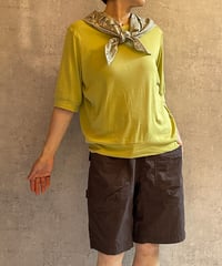DG-0171　フラワープリントスカーフ　BEIGE