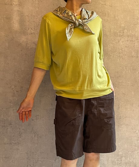 DG-0171　フラワープリントスカーフ　BEIGE