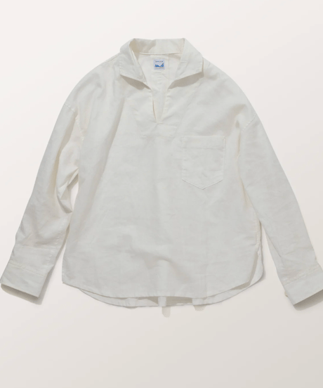 TS-0171　スキッパーシャツ　WHITE